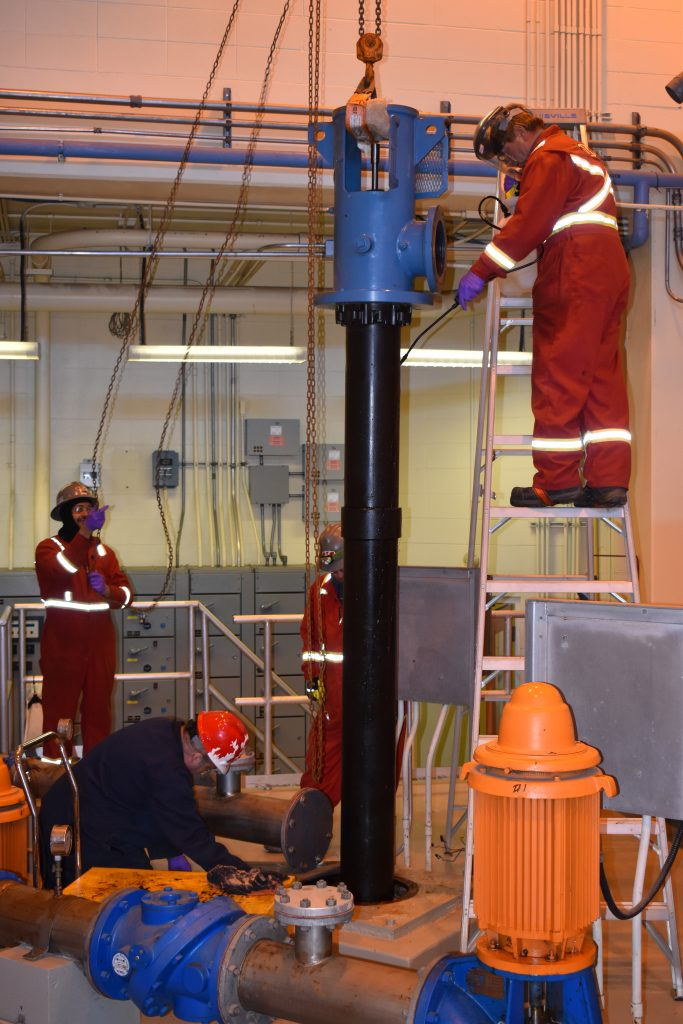 wastewater treatment facility hoist at work.png